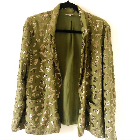 LUCKY BRAND SEQUINED BLAZER - Picture 1 of 10